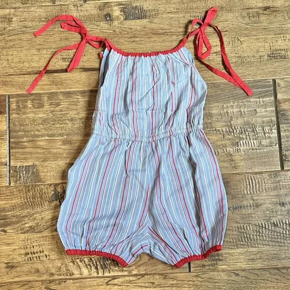 NWT Calluna Patriotic Stripe Romper 4T